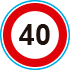 Maximum speed - 40 km/h